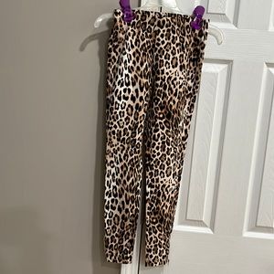 Leopard stretch slimming pants